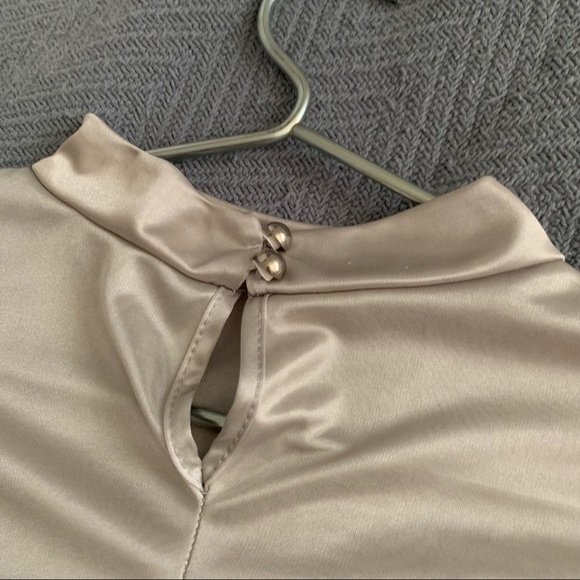 M long sleeve semi transparent grey top - Picture 3 of 4